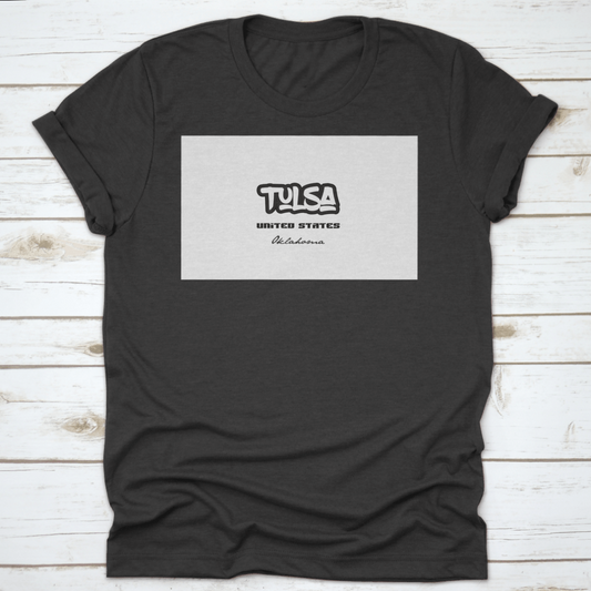 Typography Design Of Tulsa, Oklahoma City, United States Of America